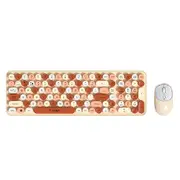 Colorful Round Key Computer Wireless Keyboard and Mouse Combo