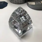 SWAROVSKI Crystal LARGE PYRAMID PAPERWEIGHT CRYSTAL CAL 7450 NR 50 000 New W/COA