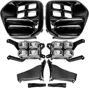 LED DRL Daytime Running Light Front Bumper Driving Fog Lamps Assembly Accessories Compatible With KIA Compatible with Sportage 2017 2018