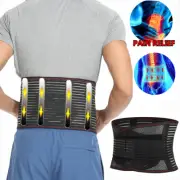 Adjustable Lower Back Brace Breathable Lumbar Support Belt Pain Relief Men Women