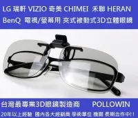 在飛比找Yahoo!奇摩拍賣優惠-凱門3D專賣 被動式圓偏光3d眼鏡 夾式 掛式 3D立體眼鏡