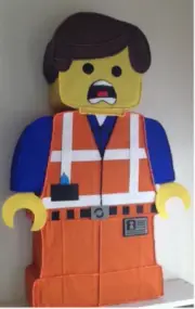INSPIRED EMMET PINATA. BIRTHDAY PARTY DECORATION.