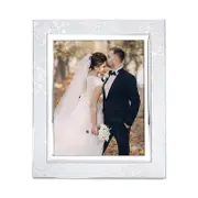 Lenox Silver Peony Frame, 8 x 10