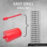 Dry and Wet Diamond Core Drill Bit Drilling Tool Accessory Multi Sizes vidaXL