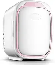 Mini Fridge,6LPortable Beauty Fridge,Portable Compact Refrigerator For Skincare, Cosmetics,Foods, Breast Milk,Home and Car (PINK)