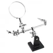 Helping Third Hand Magnifier Soldering Stand Clamp Holder Alligator Clip Tool