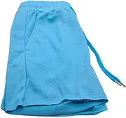 [STKARCV] 2pcs Mens Fitness Gym Bodybuilding Cotton Stretch Shorts Blue Summer Training Male Workout Short Pants Ruched