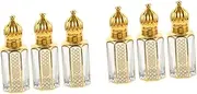 WOONEKY 3Pcs Essential Oil Roller Bottles UV Protection Containers for Perfume Massage Oils Cosmetics Reusable Bottles for Daily Grooming Application