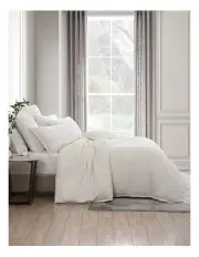 [Private Collection] Urban Waffle Quilt Cover Set in Ivory