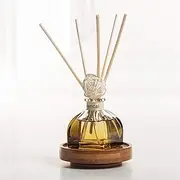 High-End 50ml Fire-Free Aromatherapy Essential Oil Set, Rattan Volatile Aromatherapy Glass Bottle