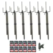 Stealth Cam Trail Camera Mount Stick 6 Pack with Memory Card 12 Pack Bundle