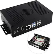 Waveshare Pi5 Nvme HDMI Case,Comes with PCIE to M.2 Board, Compatible with Raspberry Pi, Aluminum Alloy Case,Multi-Functional All-in-One Mini-Computer Kit