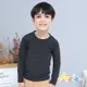 Azio Kids美國派 男女童 上衣 磨毛立領基本款保暖衣(深灰)