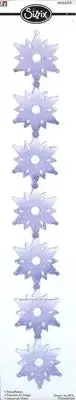 Sizzix Sizzlits Strip SNOWFLAKES DIE 656289 Winter Strip