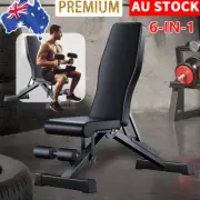 Adjustable Dumbbell Weight Abdominal Bench Sit-up Fitness Flat Home Gym Exercise