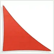 COLOURTREE Sun Shade Sail 18'x25.5' 190-GSM UV Protected Right Triangle HDPE Red