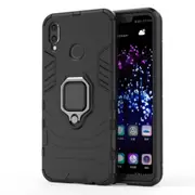 PC + TPU Shockproof Protective Case for Huawei Nova 3i, with Magnetic Ring Holder (Black)