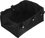 DECOMELODY Under Seat Walker Storage Bag Large Capacity Black Accessory Pouch for Wheelchairs and Rollators Convenient Hanging Design for Easy Access and Versatile Use