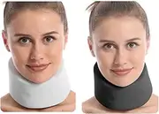 MTSDM 2Pcs Soft Cervical Collar, Neck Brace for Sleeping Cervicorrect Neck Support Soft Foam Wraps Keep Vertebrae Stable, Neck Protector To Prevent Bowing Sponge Neck Support Warm Cervical Sleeve