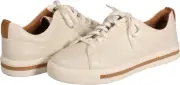 Clarks Un Maui Lace Womens Casual Sneaker White Leather US Size 11 M