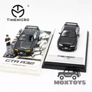Time Micro 1:64 GTR R32 Initial D Black Diecast Model Car