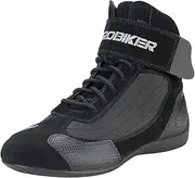 [HEROBIKER] Motorcycle Combat Boots Racing Hiking Outdoor Work Mid Ankle Shoes for Men