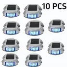 12 LED Solar Driveway Lights Deck Pathway Lights Solar Dock LED Light 2/4/8/10x