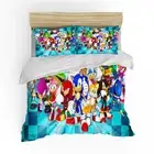 Sonic the Hedgehog Single Bed Quilt/Duvet/Doona Cover Set Bedding Sets Linen