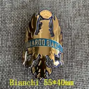 2pcs gold bianchi Vintage Bicycle Head Badge Tag Bike Emblem Decals Stickers