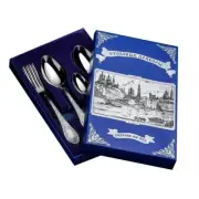 18-pc Stainless Steel Flatware Set Forks+Dinner Spoons+Teaspoons Cutlery, Silver