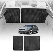 X-CAR Back Seat Protector for Polestar 2 2021-Onwards All Weather Heavy Duty Car Seat Kick Mats Cover
