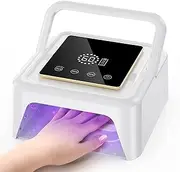 Cordless UV Nail Lamp 108W, Professional LED Nail Lamp with 36 Beads & Touch Display, Rechargeable UV Light for Gel Nails Built-in 4-Timer Modes & Auto Sensor, Fast Curing Nail Dryer for Salon & Home