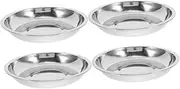 ifundom 4pcs Stainless Steel Cat and Dog Bowls Pet Dish for Whisker Fatigue Relief Durable Metal Food and Water Bowls for Small and Cats Easy to Clean and Hygienic