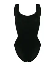 Reina Olga One Piece Ribbed Swimsuit One size Black