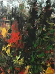 "Over Grown" - 18"x24" Original One-of-a-Kind Acrylic Mixed Media