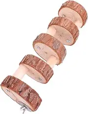 VILLFUL Wooden Ladder for Pets Step Climbing for Hamsters Mice Gerbils Parrots Fun Activity and Paw Grinding Platform Bird Cage Accessory