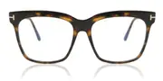 Tom Ford FT5768-B Blue-Light Block 052 Men's Glasses Tortoiseshell Size 54 - Private Health Rebate - Blue Light Block Available