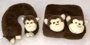 Monkey Neck and Foot Heated Warmers Plush Battery Operated NWOT