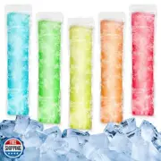 [Bag Only] 100 Popsicle Bags No Funnel - Sealable Popsicle Mold Bags, BPA-Fre