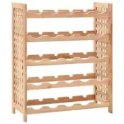 vidaXL Wine Rack for 25 Bottles Solid Walnut Wood 63x25x73 cm