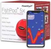 Hawkeye 5X Bluetooth Fish Finder Go fishing anywhere, anytime
