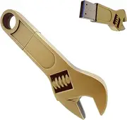 64GB USB 3.0 Flash Drive Metal Wrench High Transfer Speed Pendrive Memory Stick Data Storage Champagne