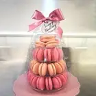 4 Tiers Macaron Tower Round Mini Macaron Tower Display Show Stand Rack Tool New