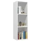 Book Cabinet/Tv White 36X30x114 Cm Engineered Wood Wood TV Stands & Entertainmen