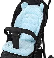 Baby Pushchair Seat Liners | Baby Stroller Liner | Stroller Cushion Insert Double-Sided Stroller Cushion Pad | Comfortable Breathable Cotton Stroller Mat to Support Baby's Head, Back and HIPS, All Se