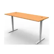 Adjustable Workstation Beech And White 1200X700Mm
