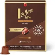 Vittoria Coffee Italian 100% Arabica Nespresso Compatible Aluminium Capsules. Best Served as Espresso or with Milk - 20 Pack Pods