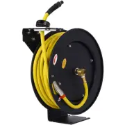 Air Hose Reel Retractable 3/8" Inch x 50' Foot SBR Rubber Hose Max 300PSI USA