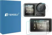 [2 Set 6 Pcs] T Tersely Screen Protector for DJI Osmo Action 3, Tempered Glas...