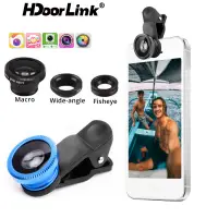 在飛比找蝦皮購物優惠-Hdoorlink 3 合 1 魚眼手機鏡頭 0.67X 廣